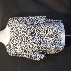 Banana Republic Cheetah Print Top SZ XL